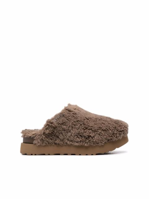UGG platform shearling slippers