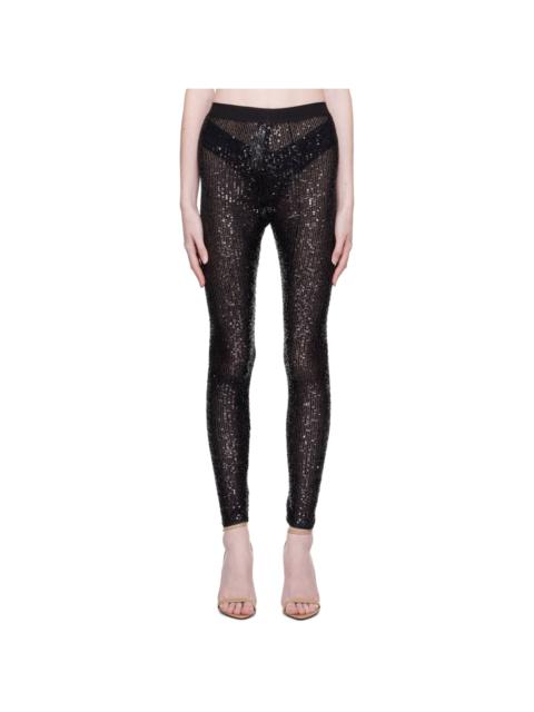 TOM FORD Black Sequinned Leggings