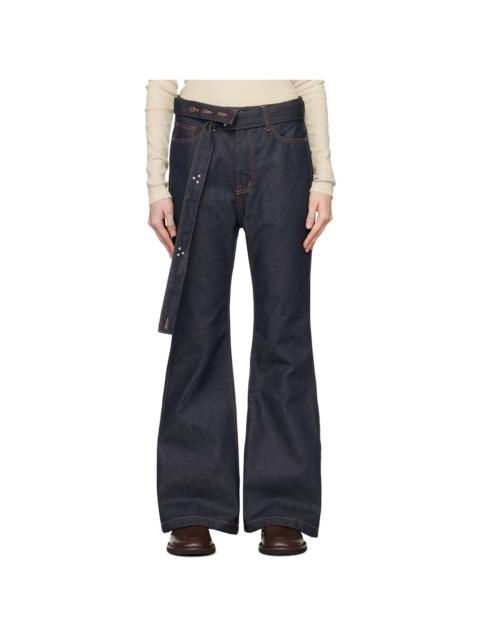 【OPEN YY】BLUE SHADED JEANS (BLUE) OPEN YY Blue Shaded Jeans - ShopStyle