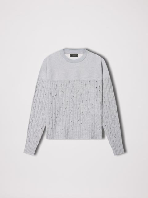 AMIRI DROP NEEDLE CREWNECK