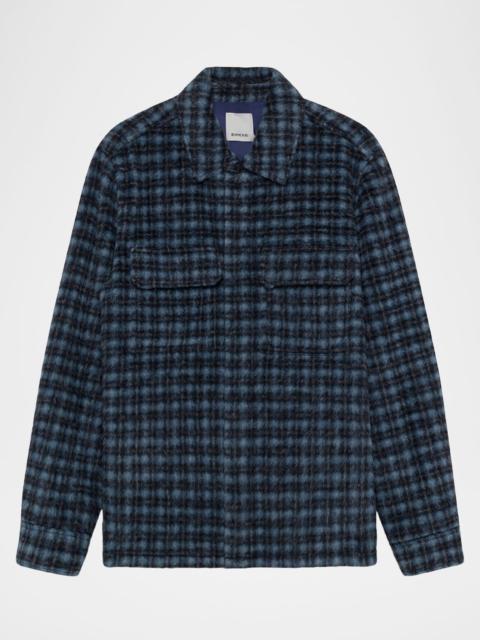 SIMKHAI Men's Caleb Plaid Shirt Jacket
