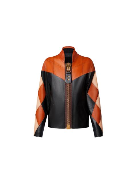 Louis Vuitton Patchwork Leather Biker Jacket