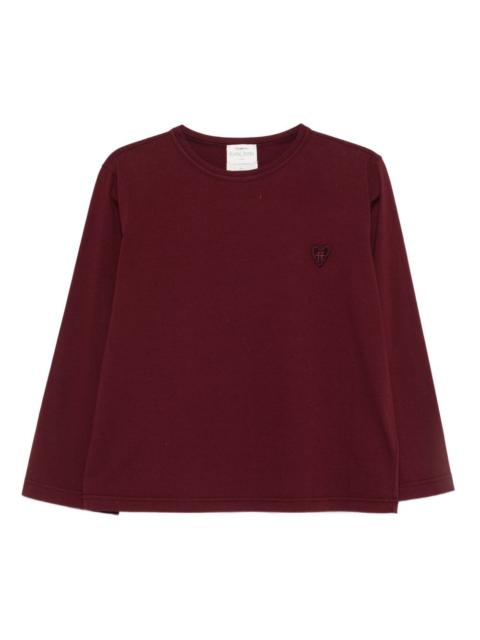 forte_forte logo-appliqué T-shirt