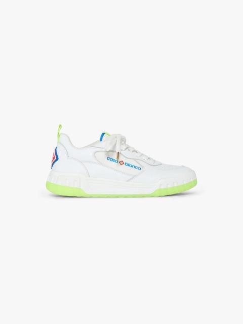 CASABLANCA Men'S Court White & Yellow Sneaker | Casablanca Paris