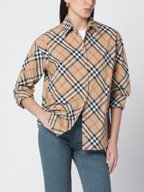 Burberry Beige shirt with Check pattern