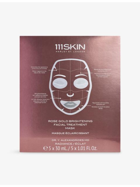 111SKIN Rose Gold Brightening facial treatment mask pack of five