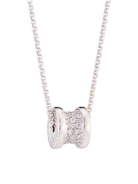 BVLGARI B. zero1 18K White Gold & Pavé Diamond Necklace - White Gold