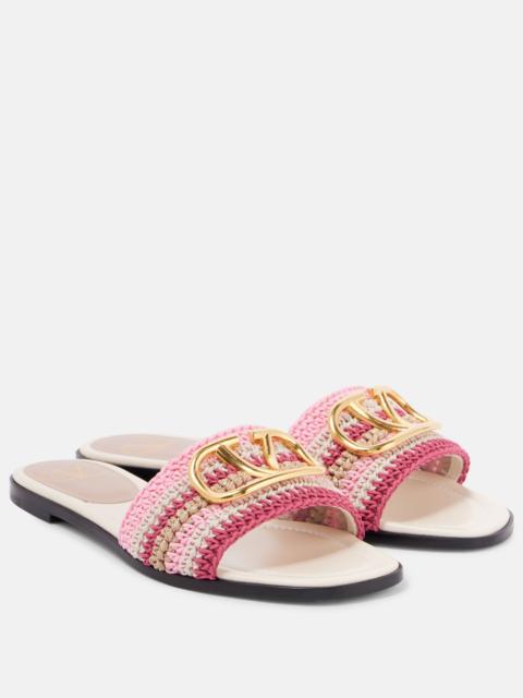 Valentino VLogo Signature crochet slides