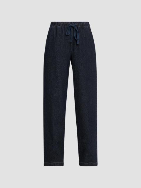 EILEEN FISHER Women's Stretch Knit Wide-Leg Pants - Blue Dark Wash