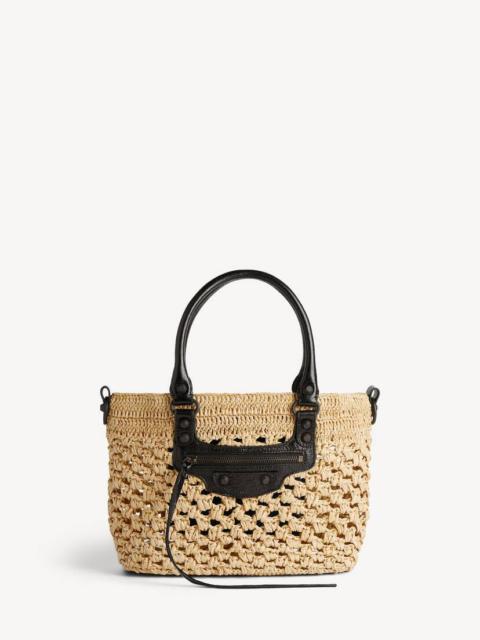 BALENCIAGA Women's Le City Basket Small in Natural/black