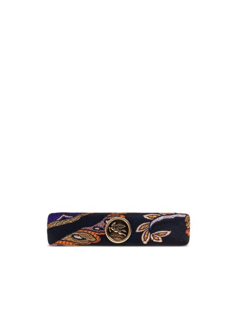 Etro paisley logo hair clip