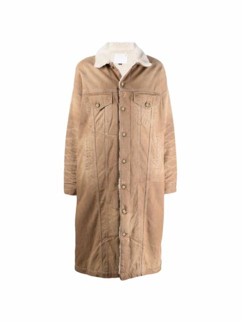 R13 oversized denim coat