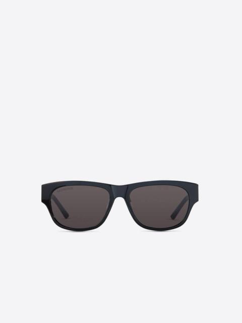 Women's Flat Rectangle 2.0 Sunglasses in Black