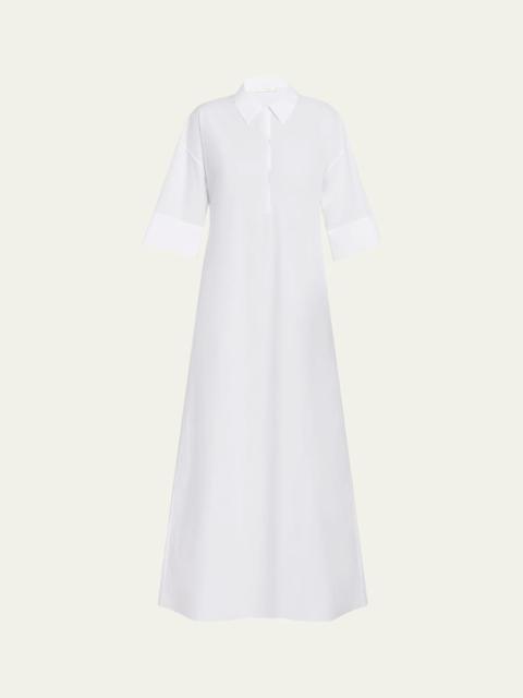 The Row Eveline Three-Quarter Sleeve Maxi Dress