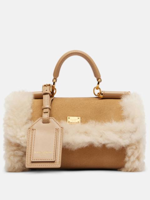 Dolce & Gabbana My Sicily Small suede top-handle bag
