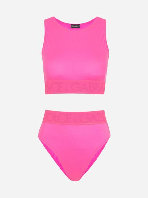 Dolce & Gabbana Bikini top with branded elastic