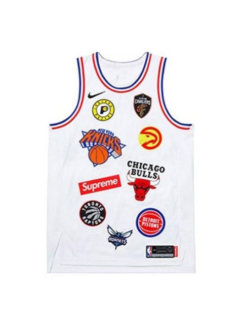 Nike Nike x Supreme x NBA Teams Authentic Jersey 'White' AQ4228-100
