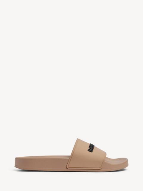 BALENCIAGA Women's Pool Slide Sandal in Beige