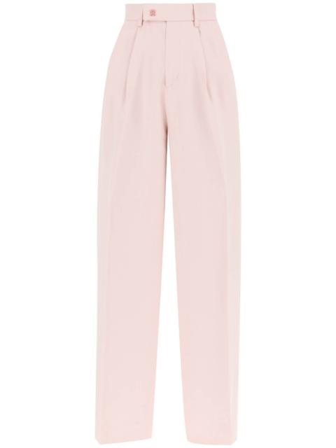 PANTS WITH WIDE LEG AND PLEATS