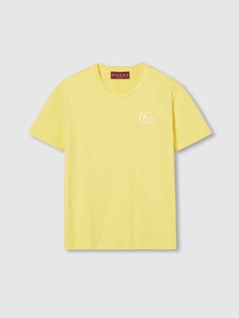 GUCCI Embroidered cotton jersey T-shirt