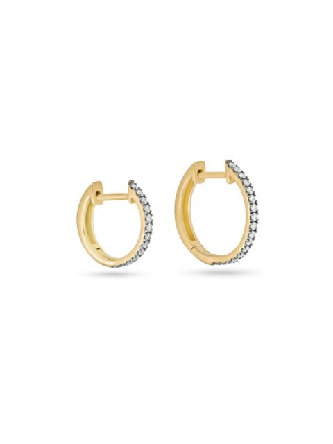 STONE AND STRAND Come Closer Diamond Huggie Duo