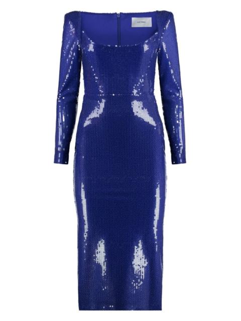 ALEX PERRY sequin-embellished midi dress