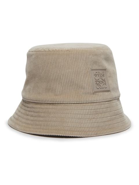 Logo patch bucket hat