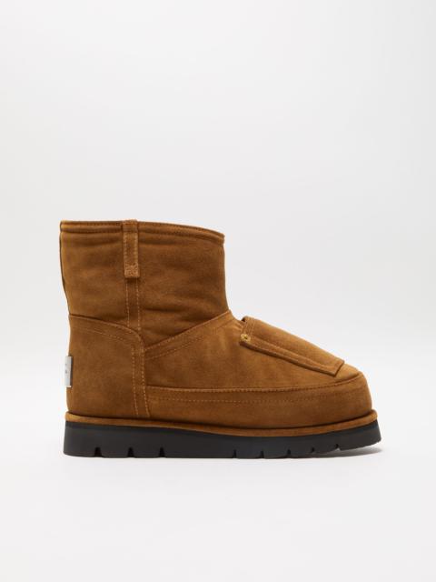 Shearling leather boots - Tobacco brown