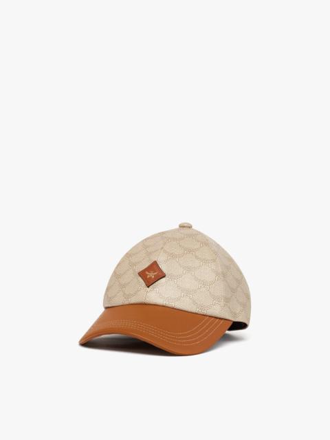 Monogram Cap in Lauretos and Leather