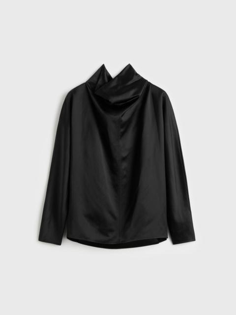 Cowl neck blouse black