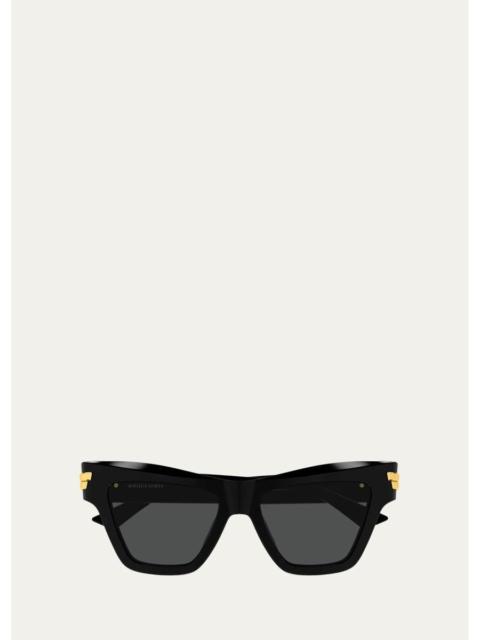 Bottega Veneta Ribbon Mitre 53MM Cat-Eye Sunglasses