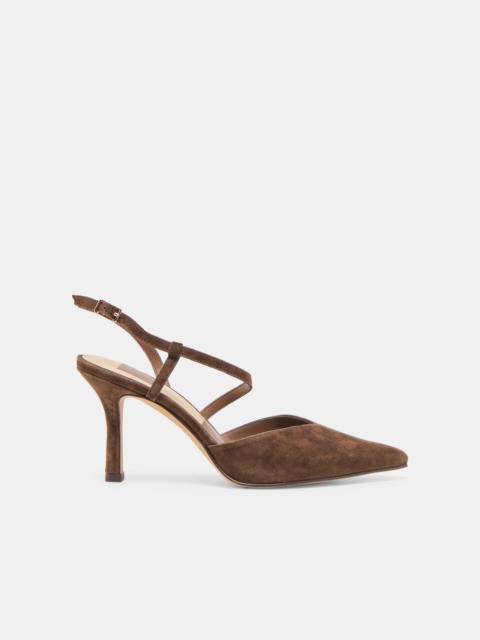 dolce vita KAMRA HEELS DK BROWN SUEDE