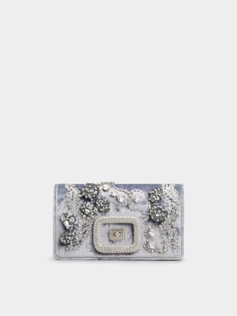 Roger Vivier Viv' Choc Shine Camouflage Mini Bag in Velvet