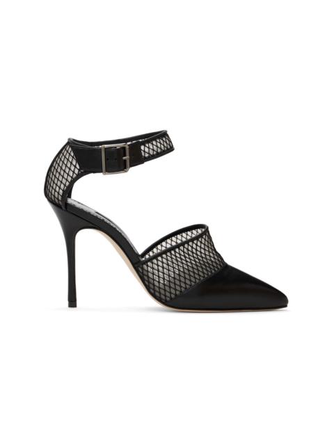 Manolo Blahnik Black Jatelah Heels