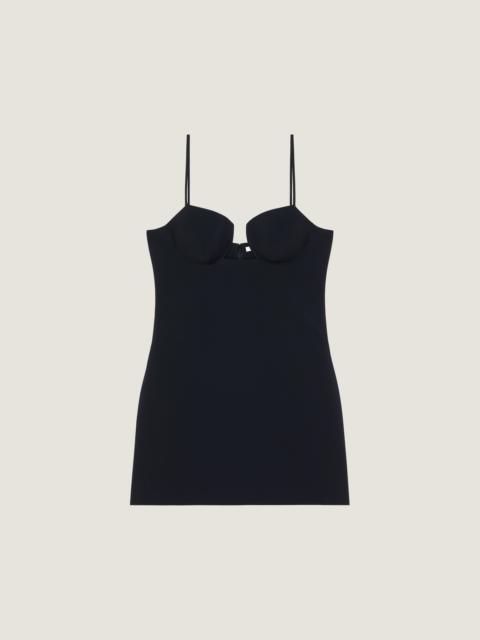 Givenchy CUTAWAY MINI DRESS IN CREPE CADY