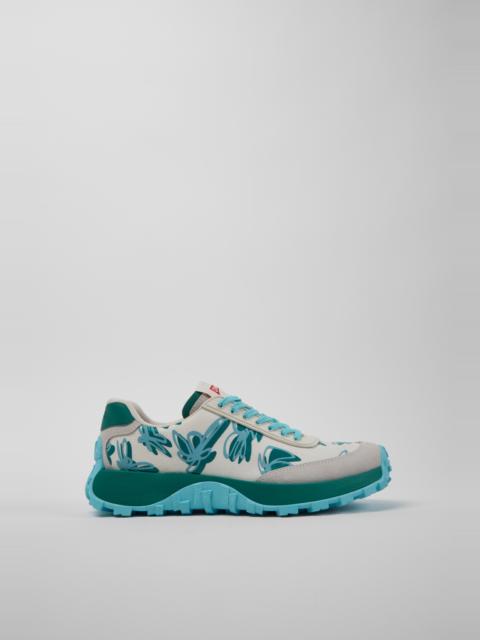CAMPER Drift Trail VIBRAM Multicolor Recycled PET and Nubuck Sneakers for Women.