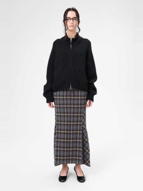 Our Legacy Ultra Zip Funnel Jet Black Isels Wool