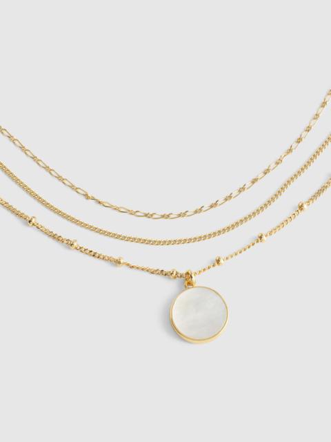 Madewell Three-Pack Mother of Pearl Necklace Set