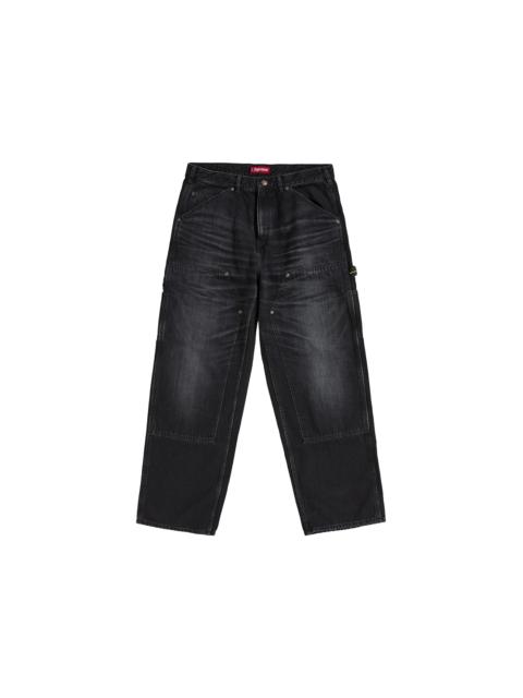 Supreme Supreme Worn Double Knee Denim Painter Jean Washed Black