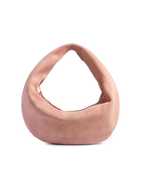 KHAITE Women's Medium Olivia Suede Hobo Bag - Dusty Pink