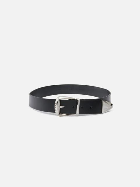 PINKO LEATHER BELT, 4 CM