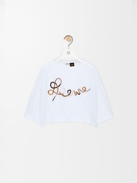 Loewe Cropped fit T-shirt in cotton