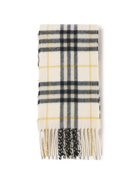 Burberry checked cashmere scarf