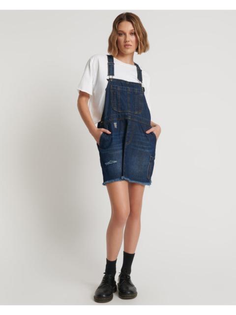 ONE TEASPOON Stanton St Denim Mini Pini Dress - Royal Blue
