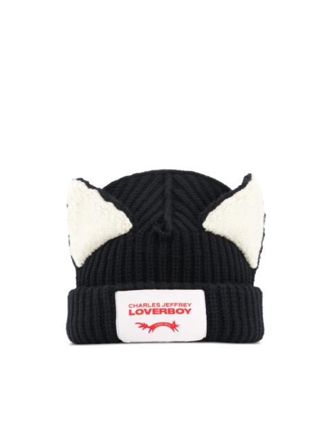CHARLES JEFFREY LOVERBOY Chunky Ears beanie hat