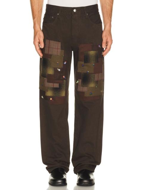 vowels Straight Denim Jeans