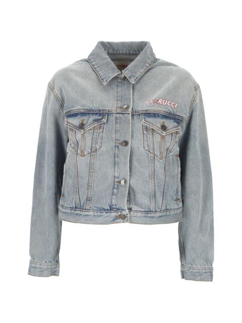 FIORUCCI logo-embroidered denim jacket