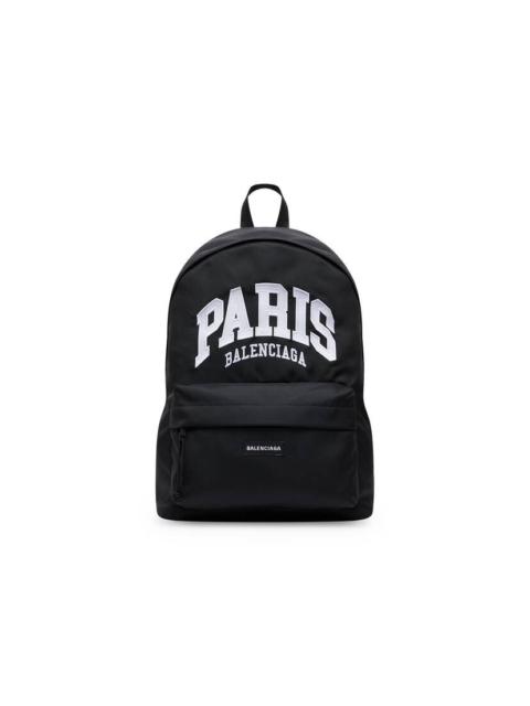 BALENCIAGA Men's Cities Paris Explorer Backpack in Black