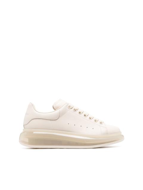 Oversized translucent-sole sneakers