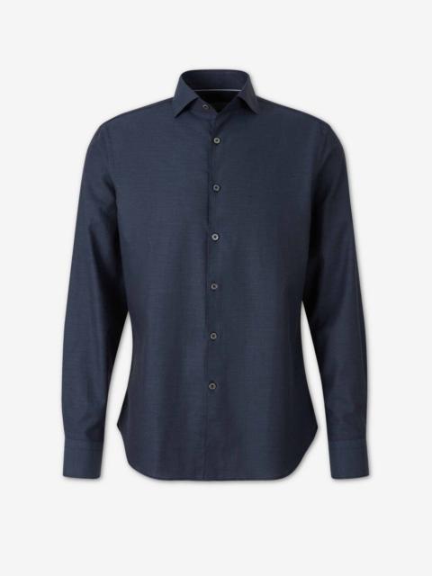 Canali PLAIN COTTON SHIRT